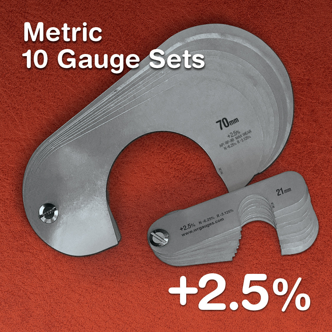 '+2.5% Metric 10 Gauge Sets