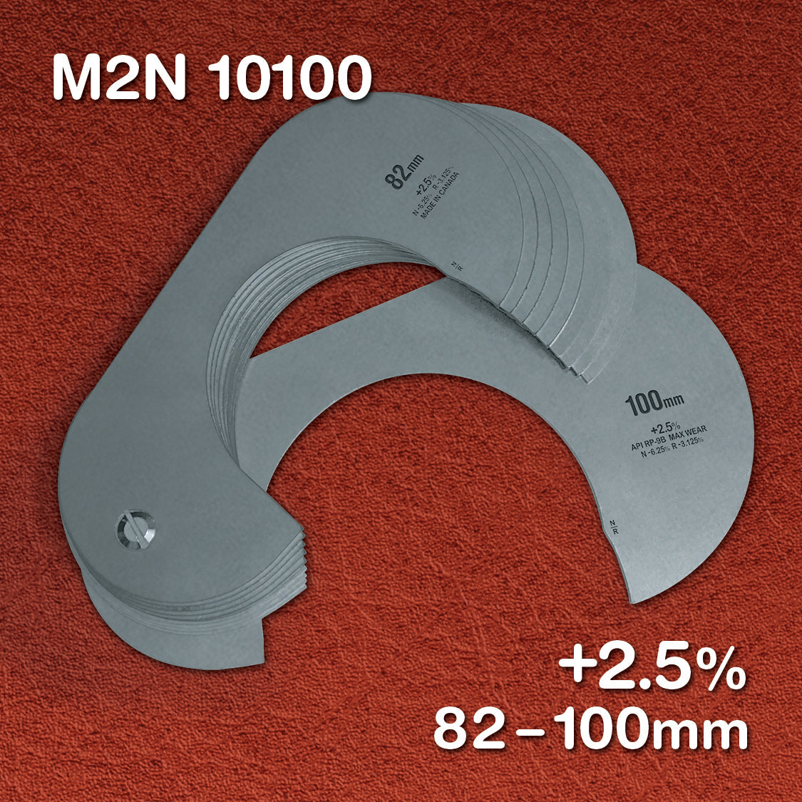 Stainless - Metric +2.5% (10 Gauge Sets)