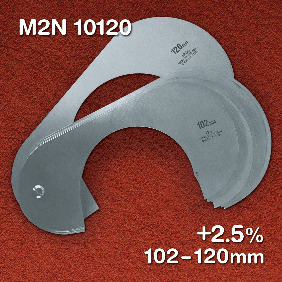 Stainless - Metric +2.5% (10 Gauge Sets)