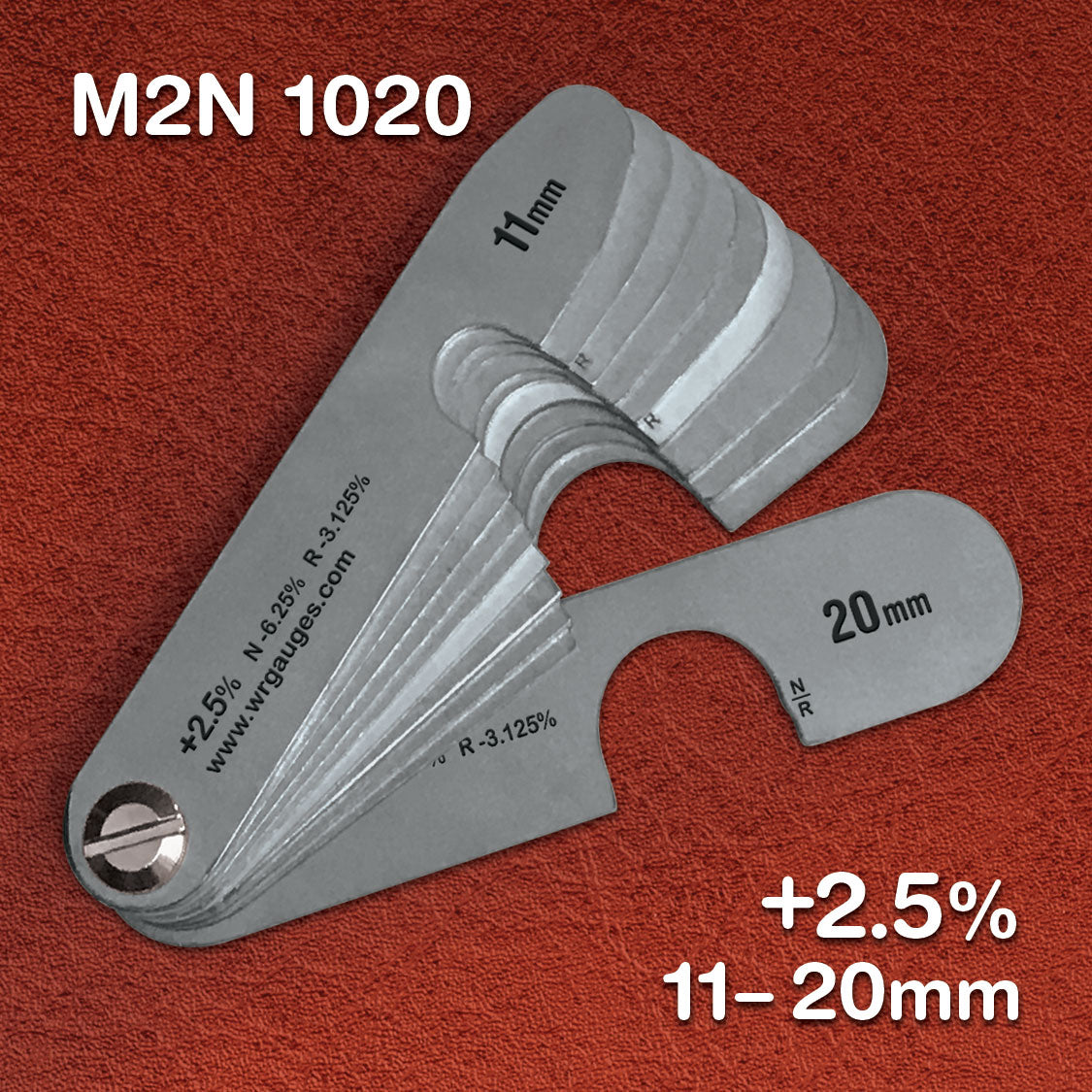 Stainless - Metric +2.5% (10 Gauge Sets)