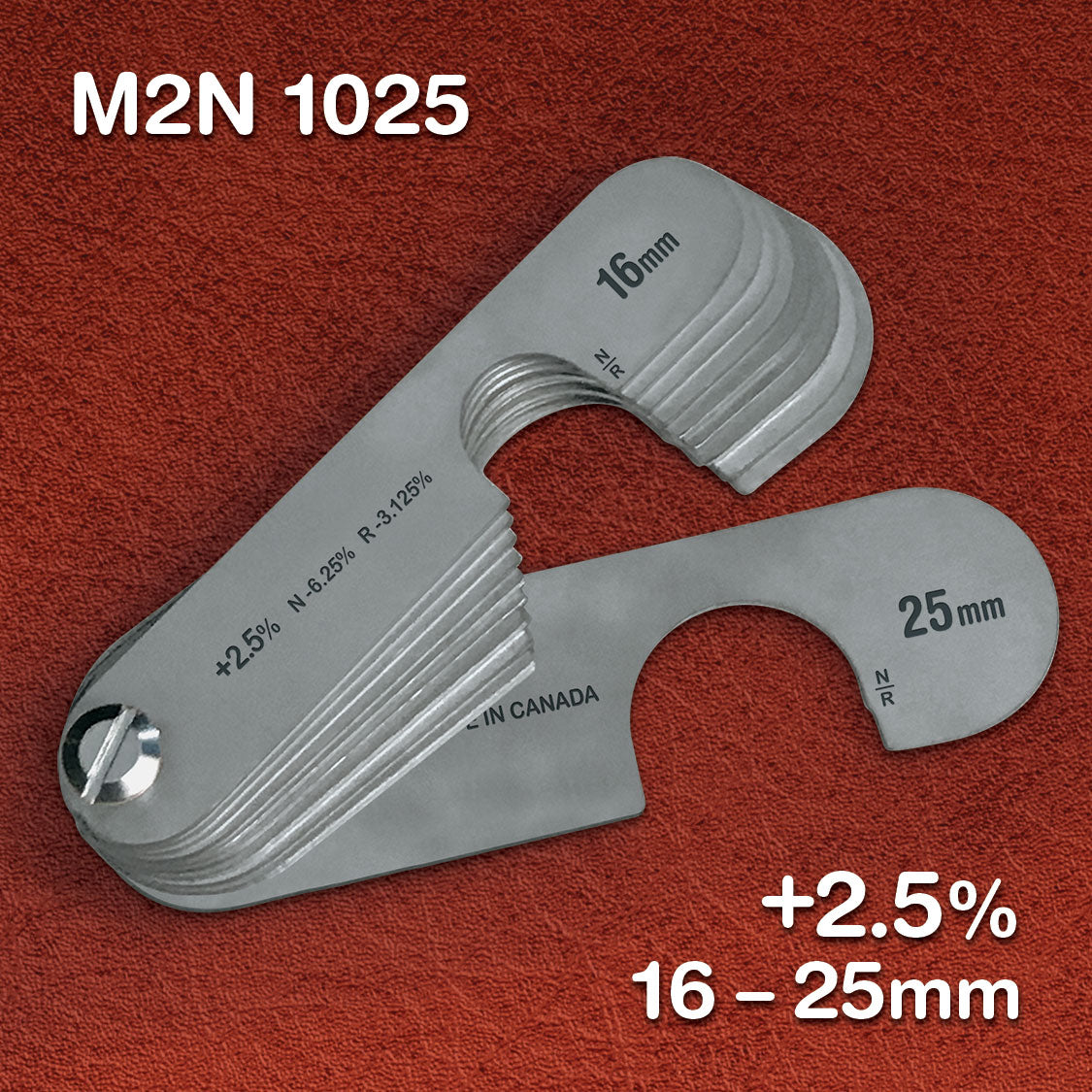 Stainless - Metric +2.5% (10 Gauge Sets)