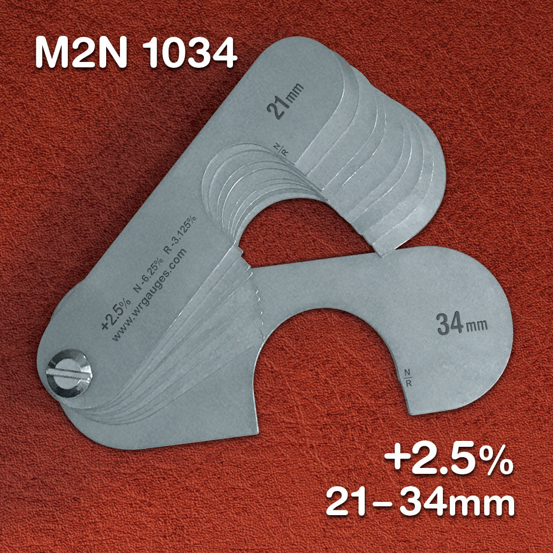 Stainless - Metric +2.5% (10 Gauge Sets)