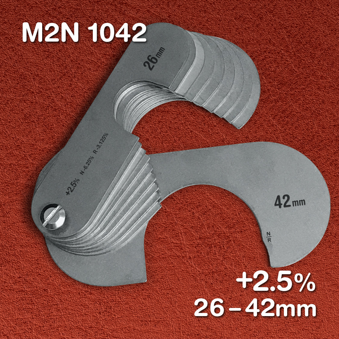 Stainless - Metric +2.5% (10 Gauge Sets)