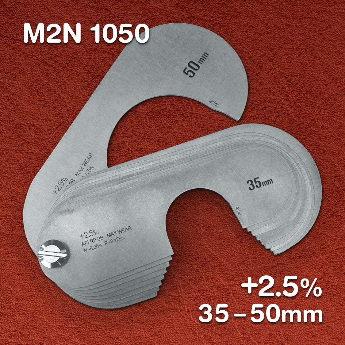 Stainless - Metric +2.5% (10 Gauge Sets)