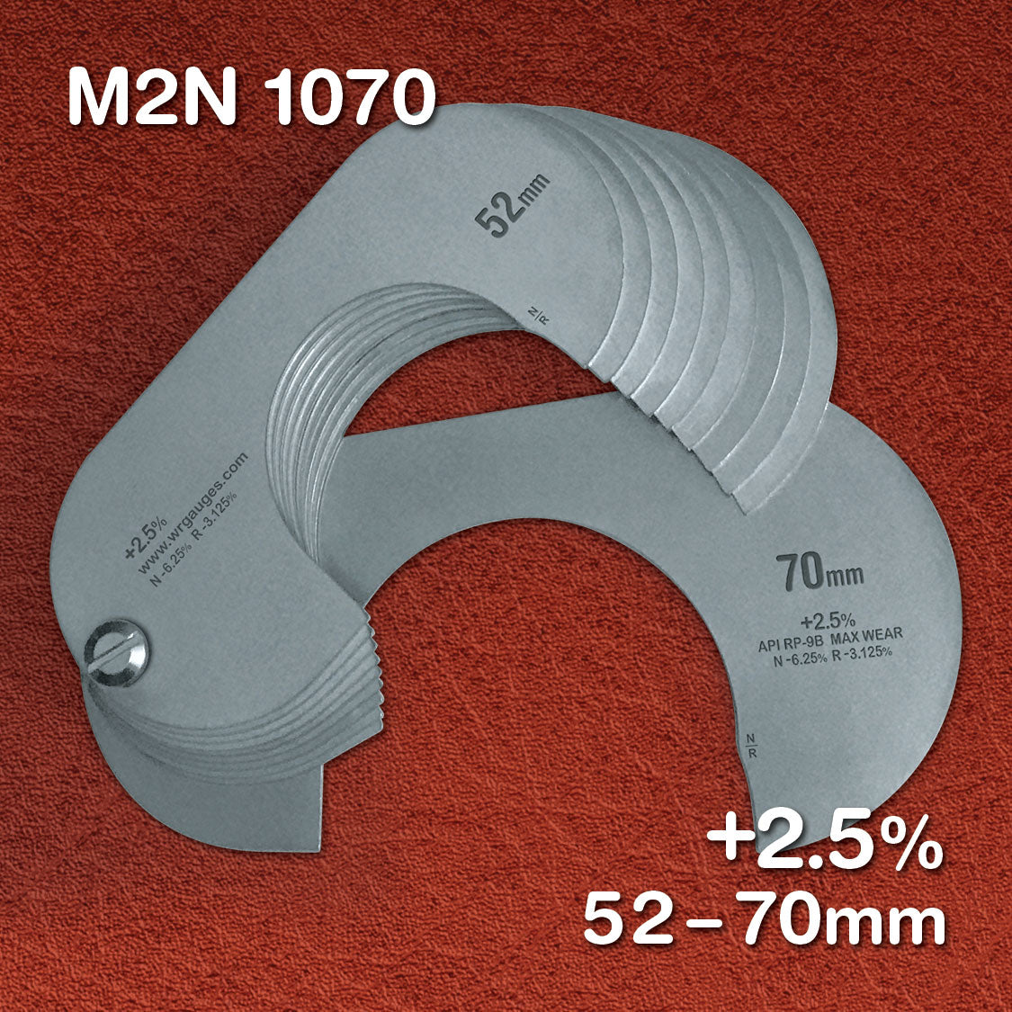 Stainless - Metric +2.5% (10 Gauge Sets)