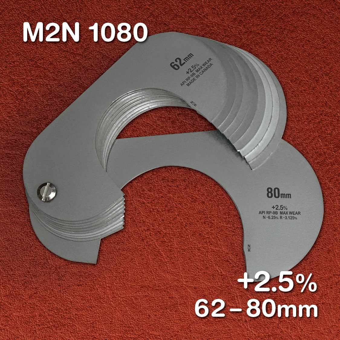 Stainless - Metric +2.5% (10 Gauge Sets)