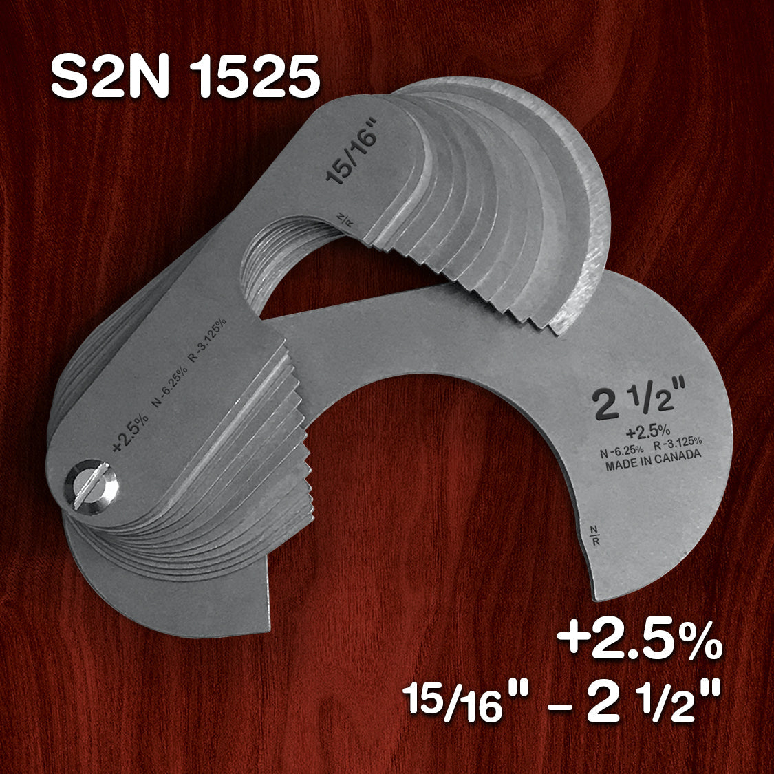 Stainless - Standard +2.5% (15 Gauge Sets)