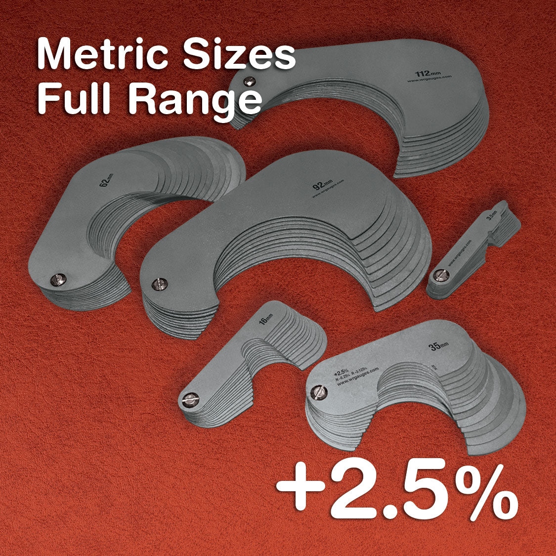 Metric Rope Stainless - Metric +2.5% All Sizes – Wire Rope & Sheave Gauges