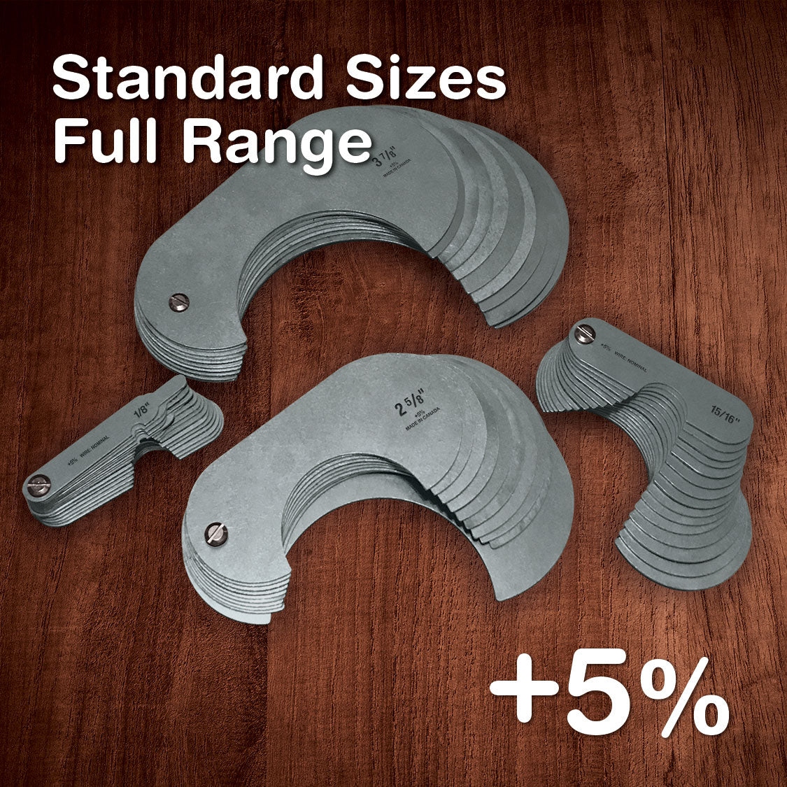 Stainless - Standard +5% All Sizes – Wire Rope & Sheave Gauges