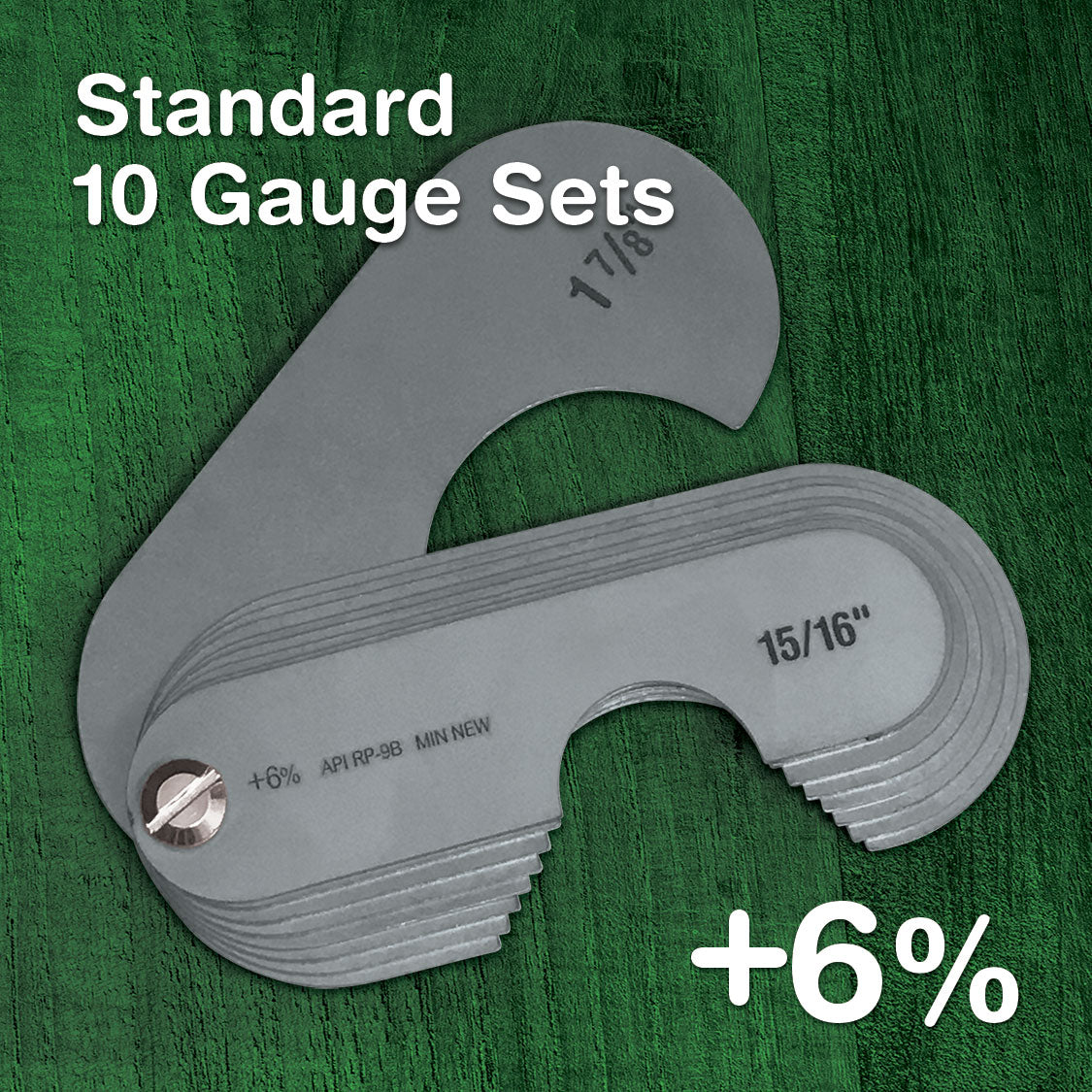 Stainless  - Standard  +6%  (10 Gauge Sets)